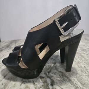 Michael Kors Leather Platform Heels